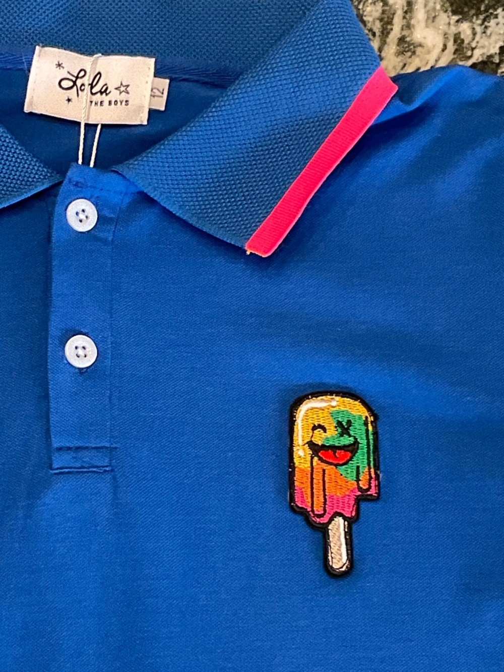 NWT Lola + the Boys Kids Tropical Popsicle Polo shirt - Picture 3 of 12